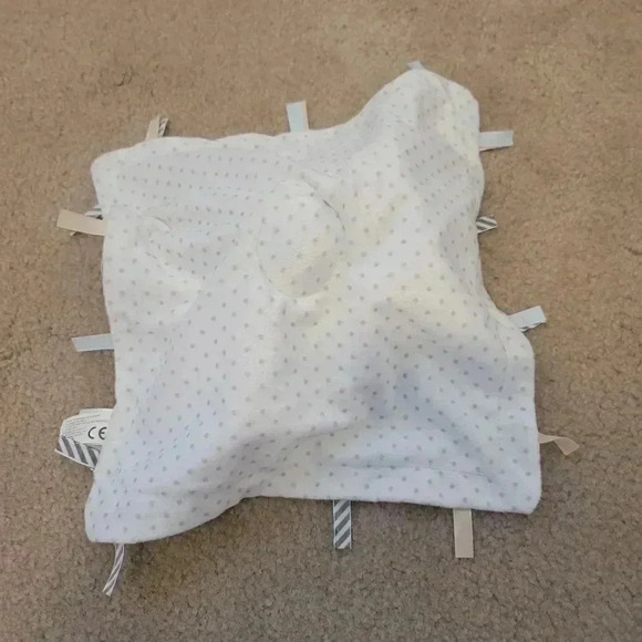 The Manhattan toy company plush Elephant baby security blanket grey white - Picture 2 of 4